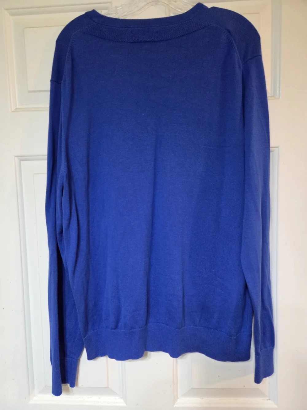 Lands' End Men's Royal Blue V-Neck Sweater